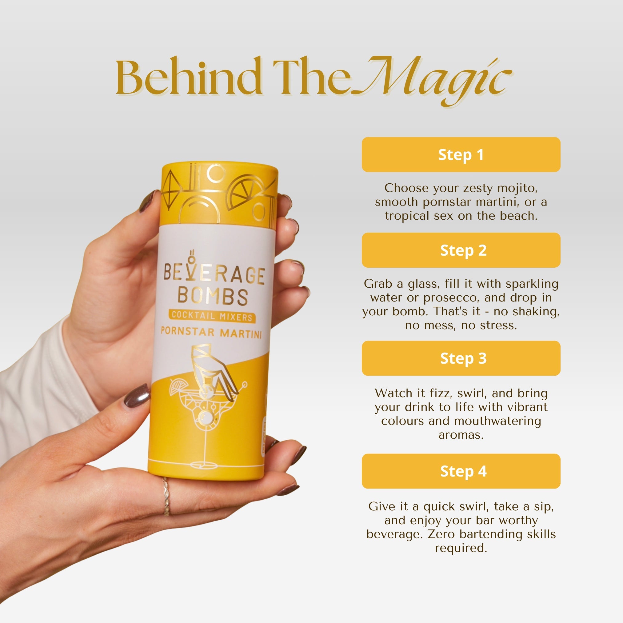 Beverage Bomb - The Near Instant Cocktail! Beverage Bombs