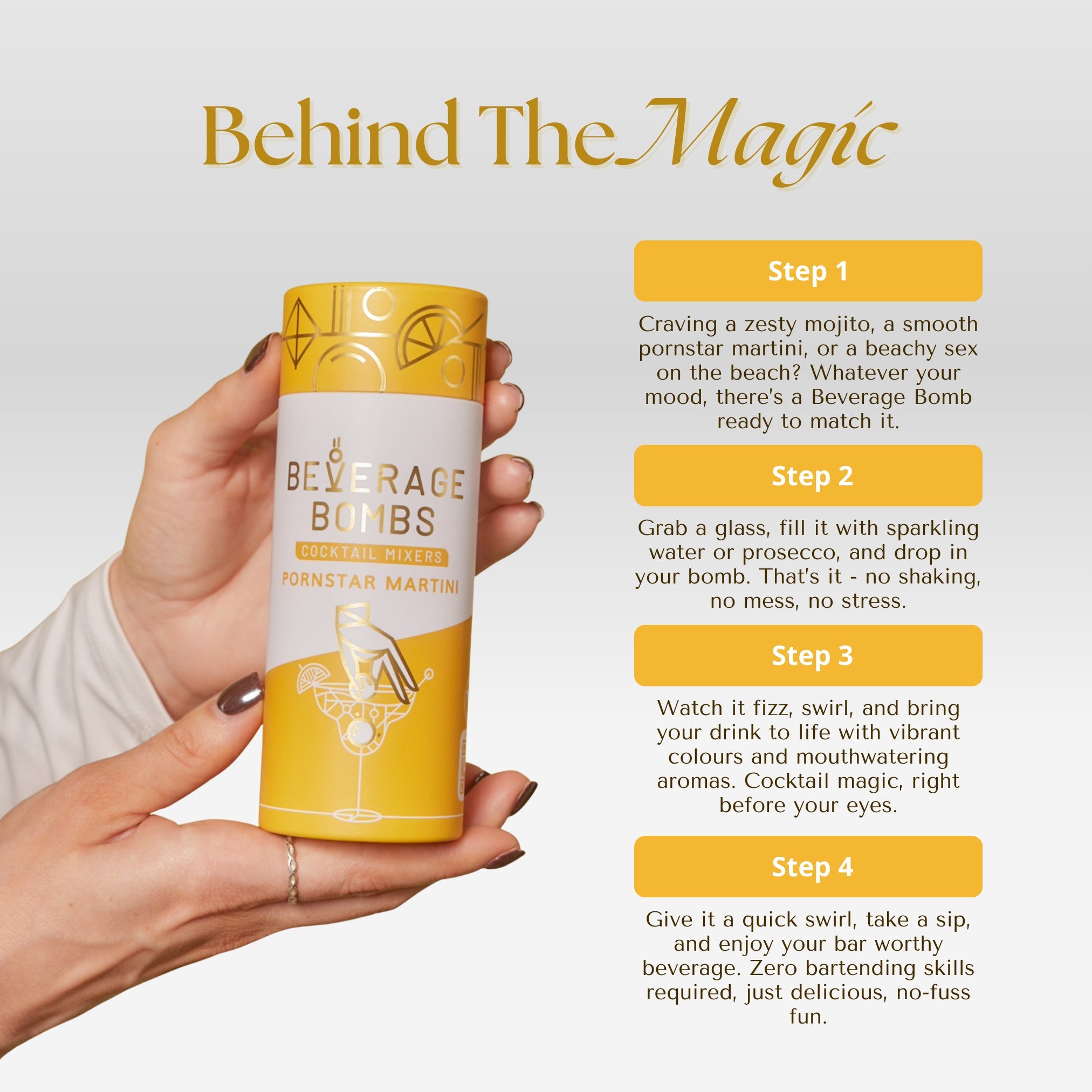 Beverage Bomb - The Near Instant Cocktail! Beverage Bombs